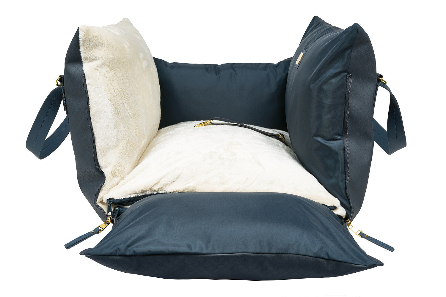 Designer Luxury Dog Car Seat | Navy Blue