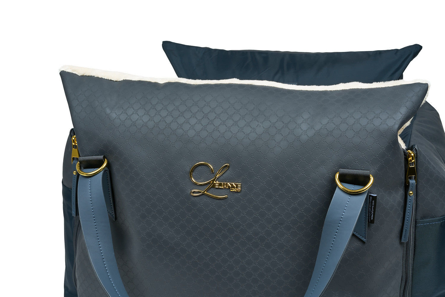 Designer Luxury Dog Car Seat | Navy Blue