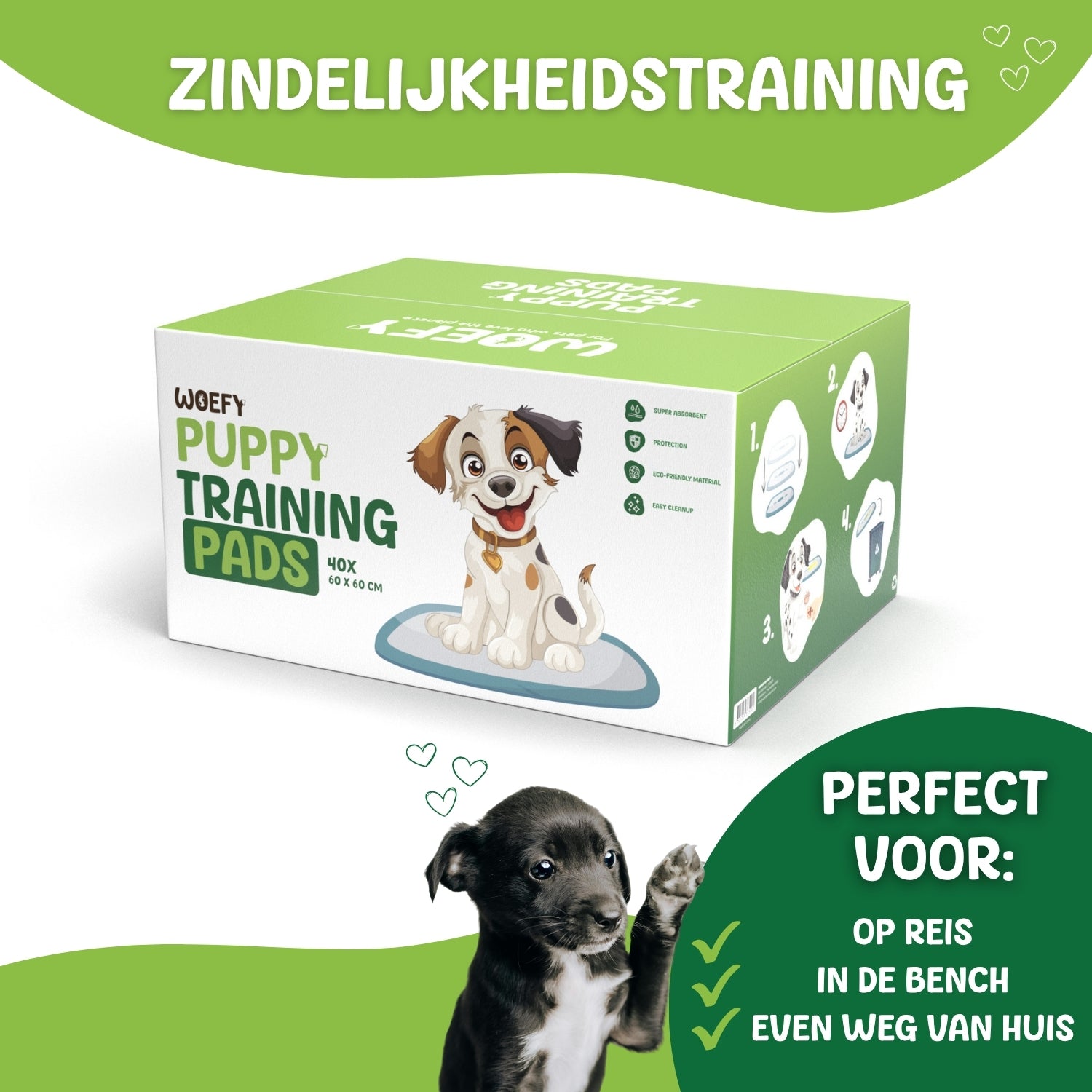 Woefy Puppy Trainingpads 40 stuks