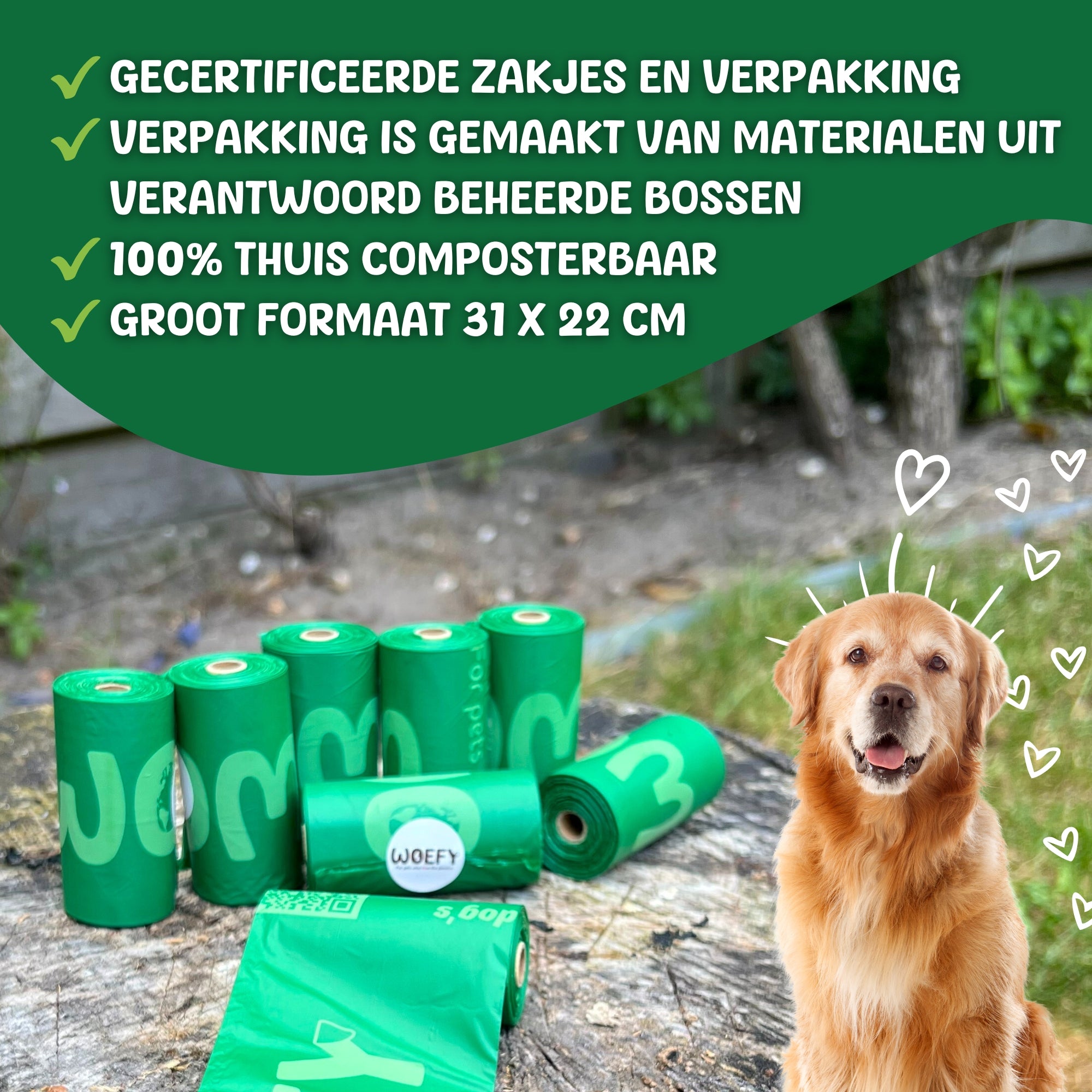 Woefy Poepzakjes 300 stuks